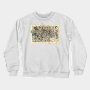 Map of London, 1860 (E056/0113) Crewneck Sweatshirt